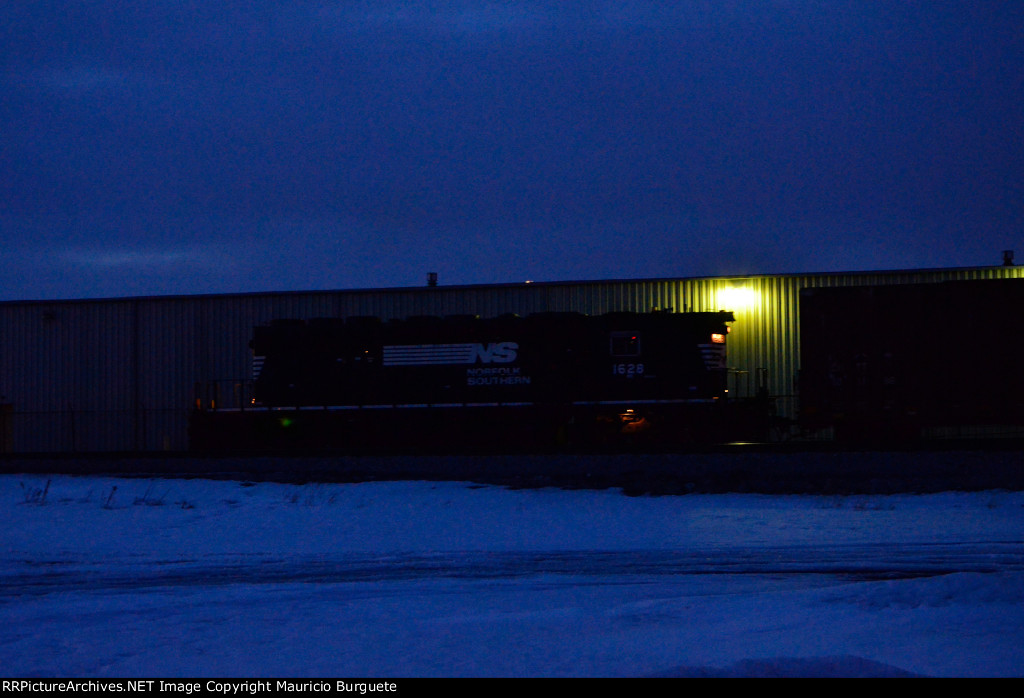 NS SD40-2 Locomotive in the yard